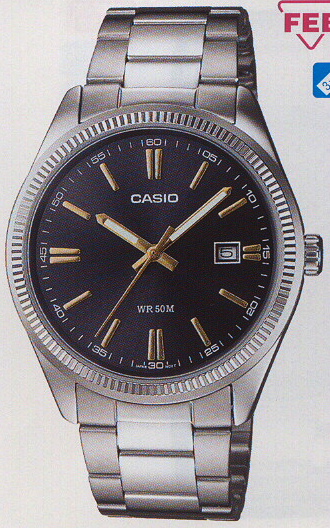 1Casio นาฬิกาข้อมือผู้ชาย สายสแตนเลส รุ่น  (คาสิโอ)    MTP-1302D-1A2VDF 