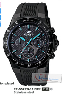 นาฬิกา ข้อมือ  Casio(คาสิโอ) EF-552PB-1A2VDF   (ประกันศูนย์ NK Time 1ปี)  