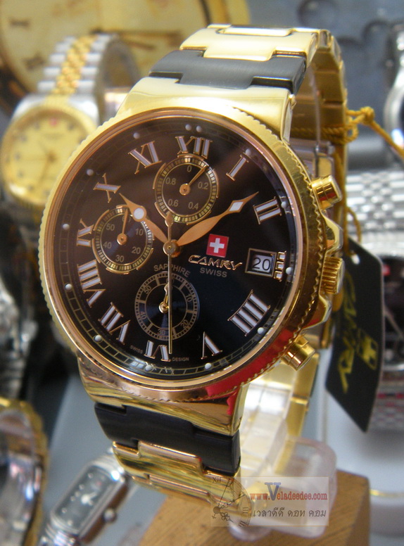 นาฬิกา CAMRY SWISS (Sapphire) รุ่น CY81467MGTD (พิเศษลด 40%) *(สินค้าหมดครับ)