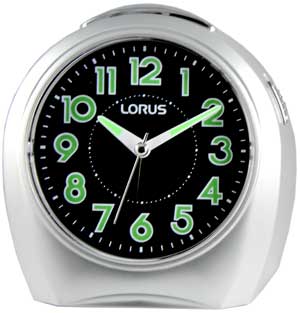 นาฬิกาปลุก LORUS BY SEIKO รุ่น LHK007S (เครื่องเดินเรียบเงียบไม่มีเสียงรบกวน) * 