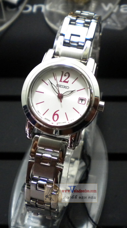 นาฬิกา SEIKO LADY (ระบบควอทซ์)  รุ่น SXDC69P1 (ตัวเลขสีเงิน หน้าปัดขาว) 