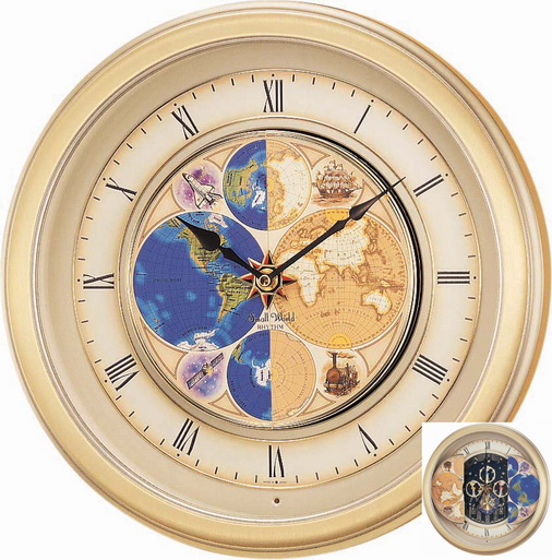 นาฬิกาแขวน Rhythm รุ่น  Small World Clock 4MH754 NR18* (สินค้าหมดครับ)