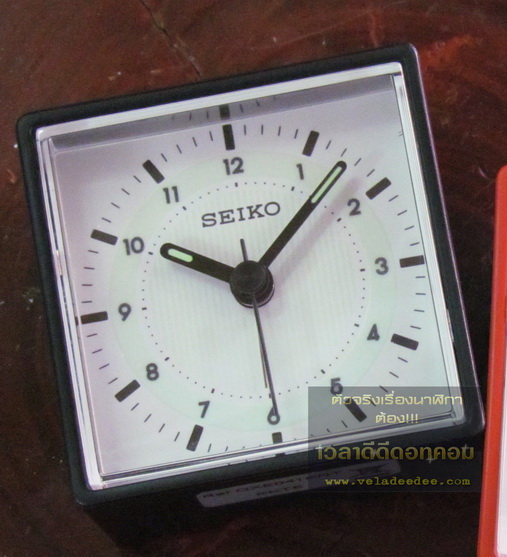  นาฬิกาปลุก SEIKO รุ่น QXE041KNT (เครื่องเดินเงียบไม่มีเสียงรบกวน) * 