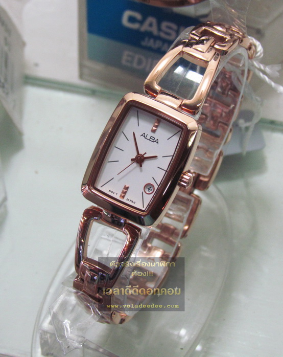  นาฬิกาข้อมือ Alba (อัลบ้า) modern ladies   ( ตัวเรือน Pinkgold ) AH7718X1 (พิเศษลด 30%) * 