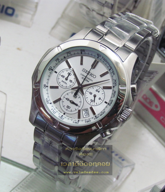  นาฬิกา Seiko (นาฬิกา ไซโก้) Chronograph Watch SSB099P1  (Watches 1 year guarantee) * 