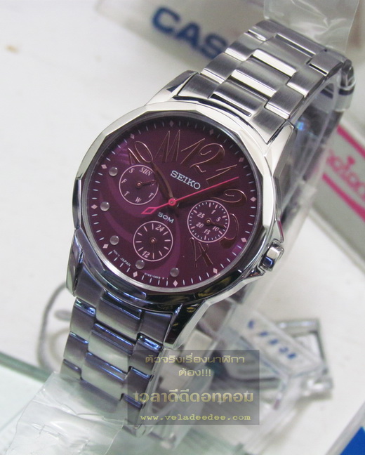 นาฬิกา SEIKO (นาฬิกา ไซโก้) LADY CRITERIA (ระบบควอทซ์) รุ่น SKY745P1