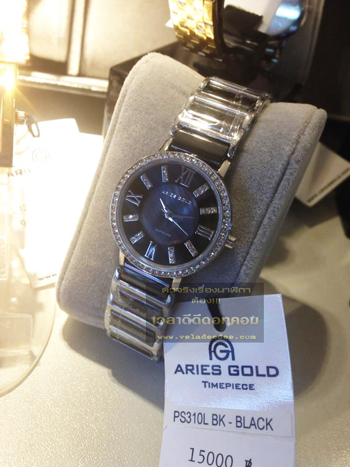 นาฬิกา aries gold SWISS (Sapphire) รุ่น PS310LBK-BLACK (พิเศษลด 50%)