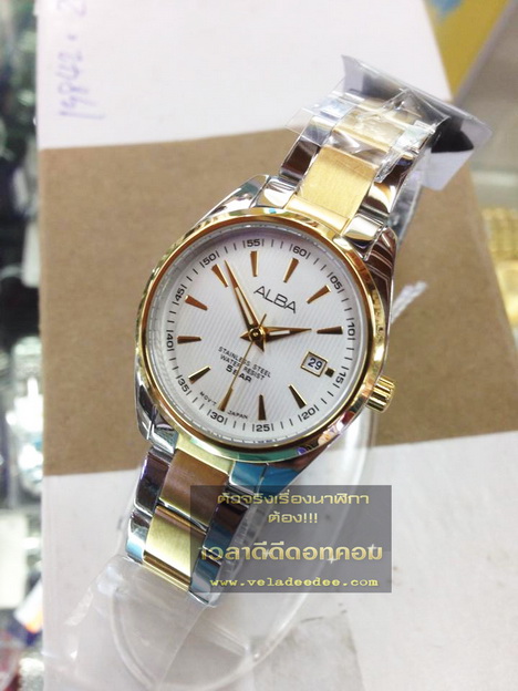 นาฬิกาข้อมือ Alba (อัลบ้า) modern ladies AH7A28X1 (พิเศษลด 30%)    สแตนเลสสลับสีทอง