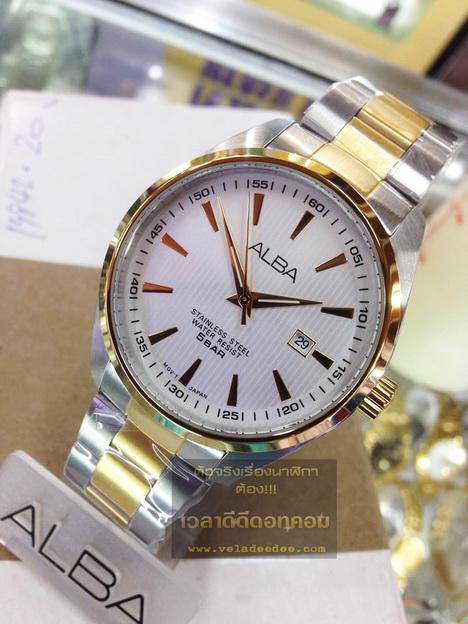 นาฬิกาข้อมือ Alba (อัลบ้า) Smart Gents AG8390X1 (พิเศษลด 30%) สแตนเลสสลับสีทอง