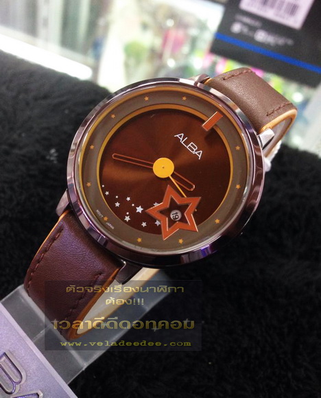 นาฬิกาข้อมือ Alba (อัลบ้า) The Star Lady AG8375X1 brown ip   (พิเศษลด 30%)