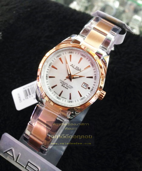 นาฬิกาข้อมือ Alba (อัลบ้า) modern ladies AH7A32X1  (พิเศษลด 30%)    สแตนเลสสลับสีทองชมพู