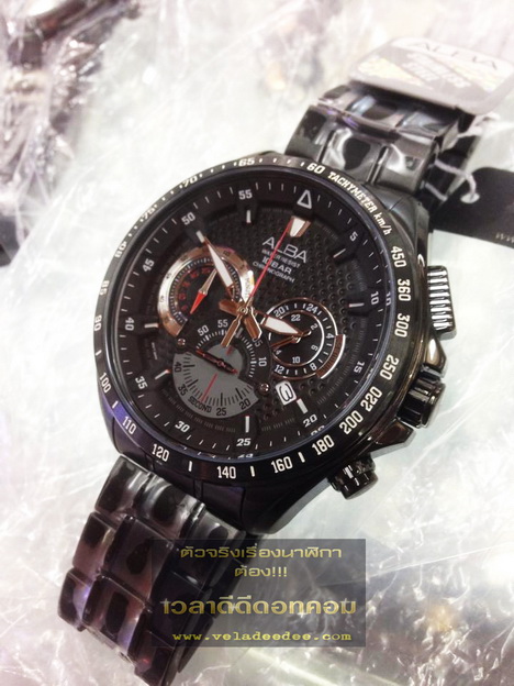 นาฬิกา ข้อมือ Alba (อัลบ้า) Smart Gents  Active Sport Chronograph Gent AU2117X1 black ip   (พิเศษลด 30%)