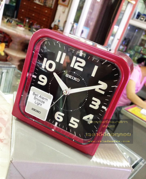 นาฬิกาปลุก SEIKO รุ่น QHK025 (มีระบบปลุก snooze) 