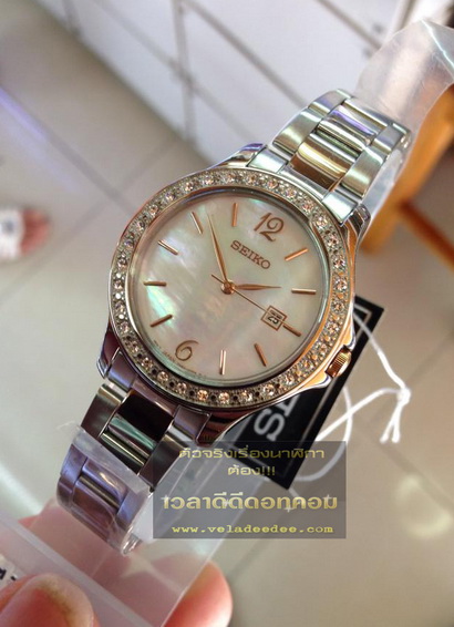 	นาฬิกา seiko (นาฬิกา ไซโก้) modern lady crystal ควอทซ์ SXDF79P1 