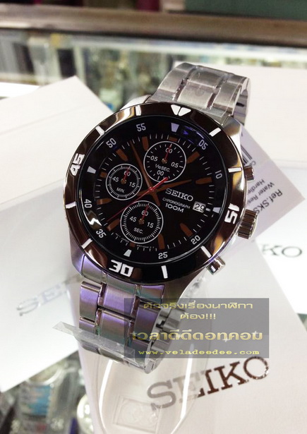 นาฬิกา seiko MEN (นาฬิกา ไซโก้) Sports Chronograph Watch รุ่น SKS405P1 ระบบ (ระบบควอทซ์)