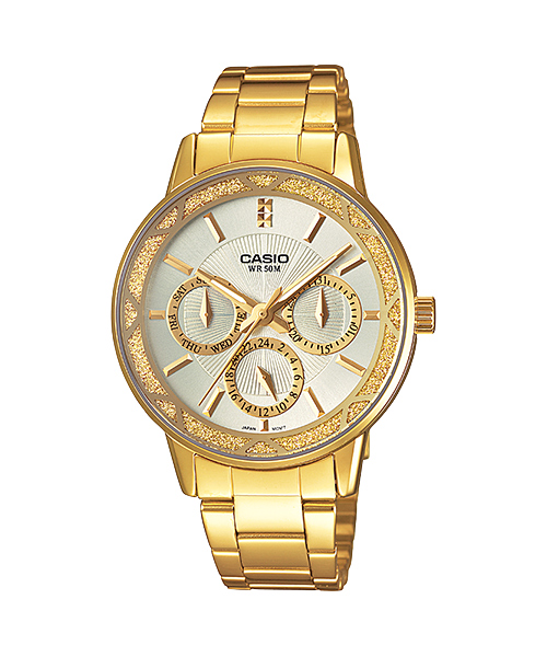 Casio Standard นาฬิกาข้อมือ รุ่น LTP-2087G-7AVDF (สีขาว/ทอง)