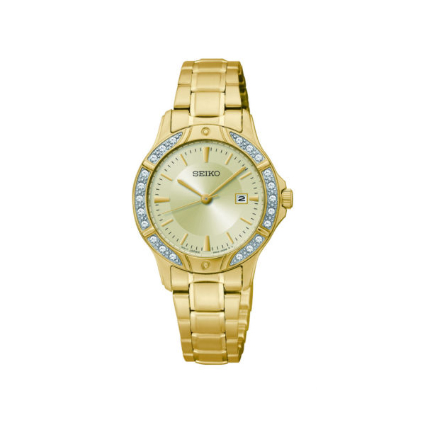 นาฬิกา seiko (นาฬิกา ไซโก้) modern lady crystal ควอทซ์ SUR874P1