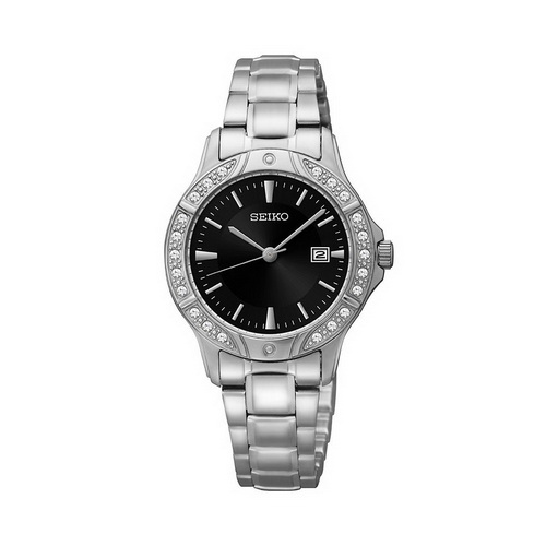 นาฬิกา seiko (นาฬิกา ไซโก้) modern lady crystal ควอทซ์ SUR877P1