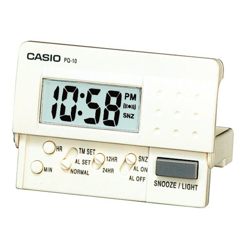 นาฬิกาปลุกดิจิตอล Casio Table Clocks รุ่น PQ-10-7R