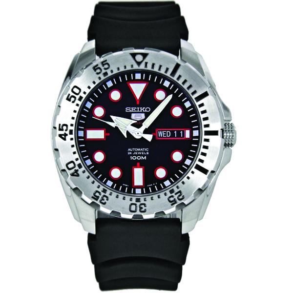 Seiko 5 Sport Automatic นาฬิกาข้อมือผู้ชาย สายยางเรซิ่น รุ่น SRP601K1