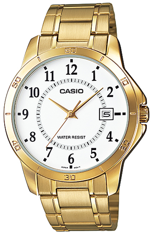 Casio Standard (ประกัน CMG ศูนย์เซ็นทรัล) MTP-V004G นาฬิกาข้อมือสุภาพบุรุษ รุ่น MTP-V004G-7B 
