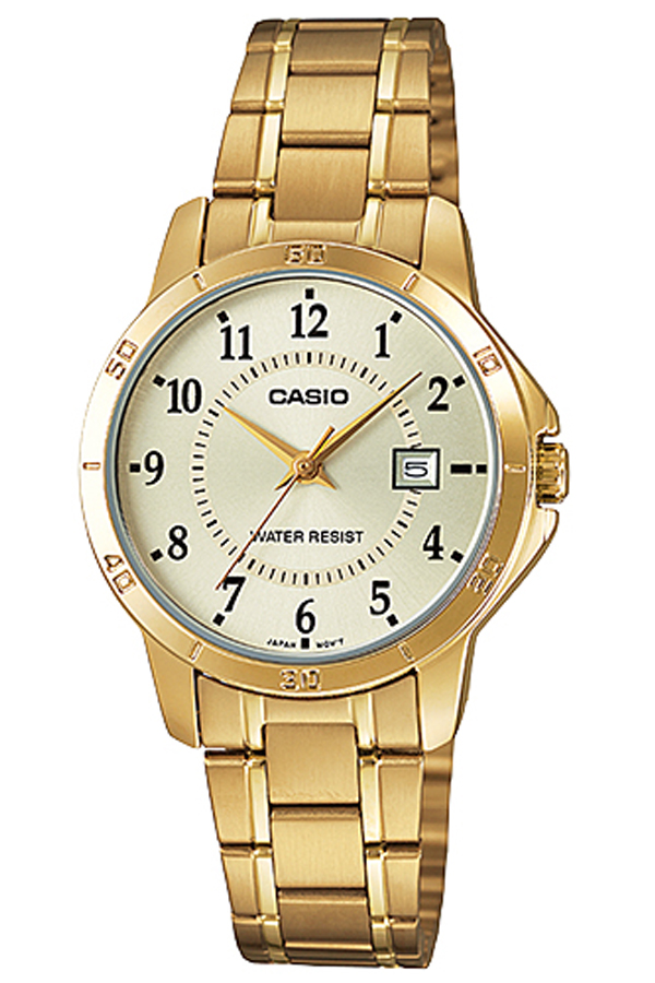 นาฬิกา ข้อมือ Casio (คาสิโอ) LTP-V004G-9BUDF ( Gold) (ประกัน CMG ศูนย์เซ็นทรัล1ปี)