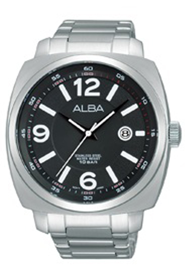 ALBA นาฬิกาผู้ชาย สายสแตนเลส รุ่น Smart Gents AS9845X1 - สีดำ