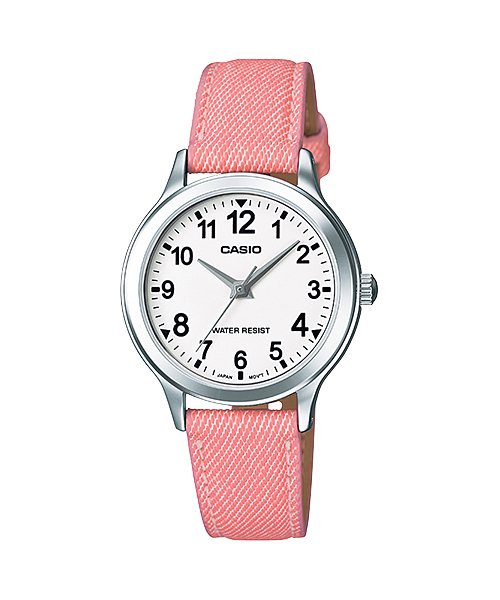 Casio Standard นาฬิกาข้อมือ สายผ้า รุ่น LTP-1390LB-7B2DF - สีชมพู