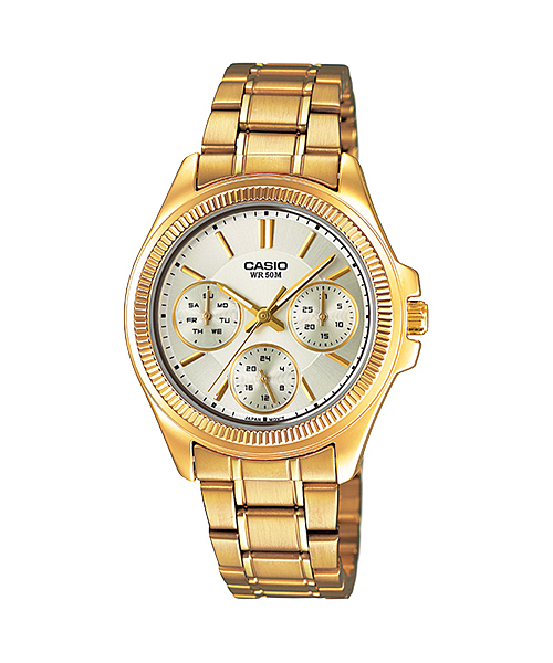 Casio นาฬิกาผู้หญิง สายสแตนเลส รุ่น LTP-2088G-9AVDF - สีทอง