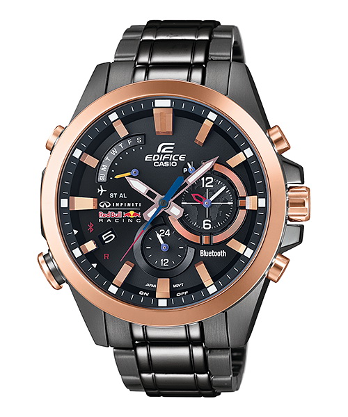 CASIO EDIFICE Bluetooth Red Bull Racing Limited Edition นาฬิกาข้อมือผู้ชาย สายสแตนเลส รุ่น EQB-510RBM-1ADR - สีดำ