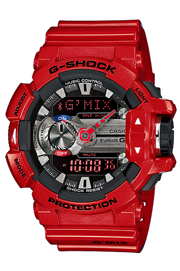 Casio G-shock G'mix Bluetooth? SMART นาฬิกาข้อมือชาย สายยางเรซิ้น รุ่น GBA-400-4ADR 