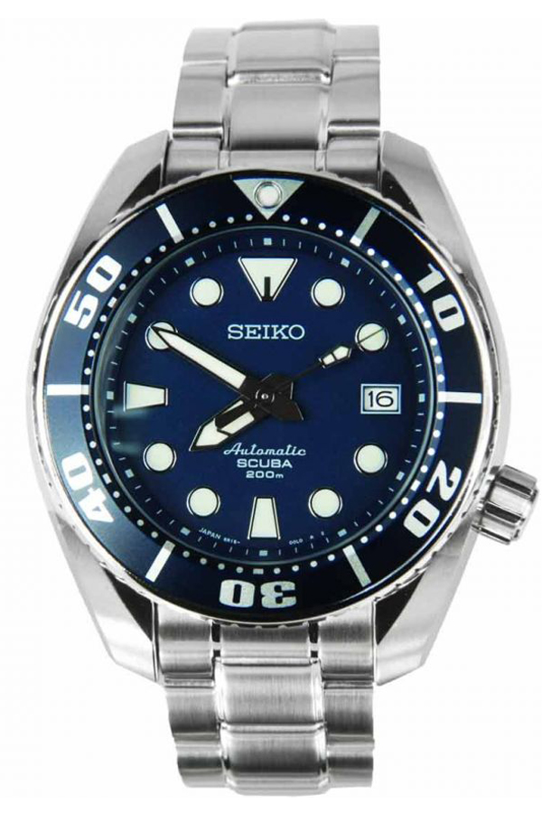 Seiko SUMO Scuba Diver MADE IN JAPAN Sport Automatic นาฬิกาข้อมือ Stainless Strap รุ่น SBDC003 