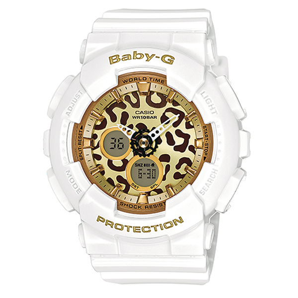 Casio Baby-G นาฬิกาข้อมือผู้หญิง สีขาว สายเรซิ่น รุ่น BA-120LP-7A2DR