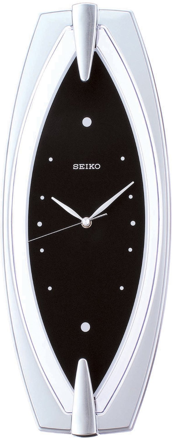 Seiko นาฬิกาแขวนเครื่องเดินเรียบ รุ่น QXA342K - สีดำ.