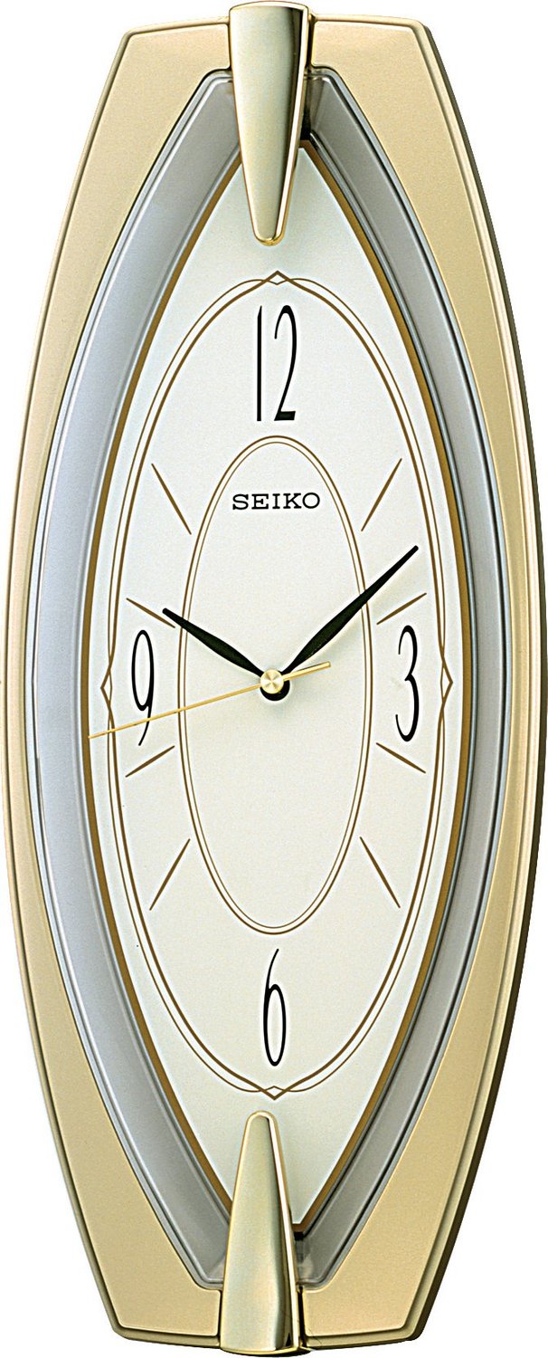Seiko นาฬิกาแขวนเครื่องเดินเรียบ รุ่น QXA342G - สีทอง