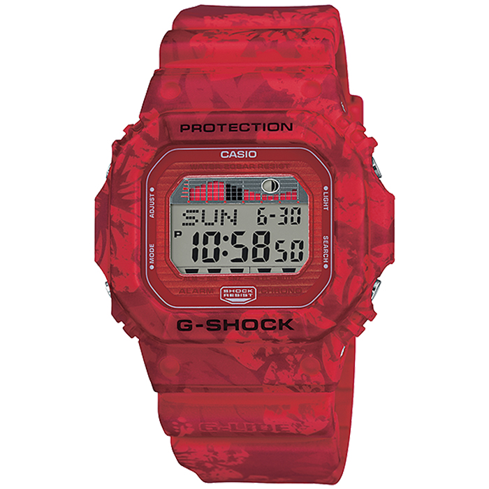 Casio G-Shock นาฬิกาข้อมือสุภาพบุรุษ สายเรซิน รุ่น GLX-5600F-4DR - สีแดง