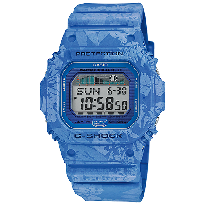 Casio G-Shock นาฬิกาข้อมือสุภาพบุรุษ สายเรซิน รุ่น GLX-5600F-2DR - สีฟ้า