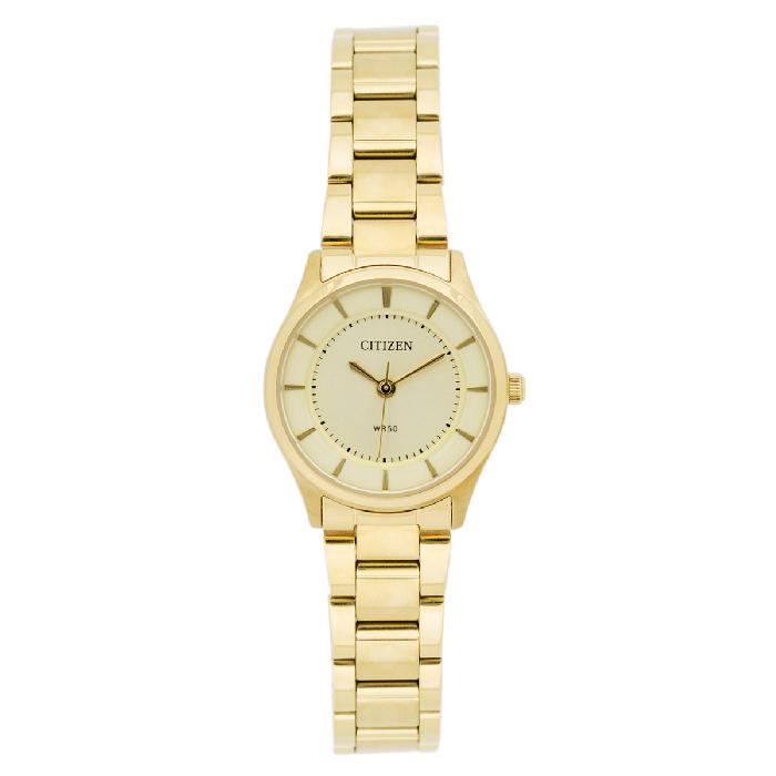 Citizen Quartz Ladies Watch นาฬิกาข้อมือ รุ่น ER0203-51P - สีทอง