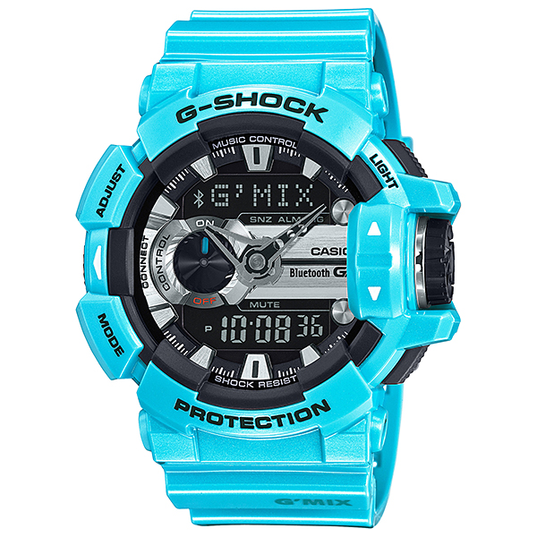 Casio G-shock G'mix Bluetooth? SMART นาฬิกาข้อมือผู้ชาย สีเเดง สายยางเรซิ่น รุ่น GBA-400-2BDR
