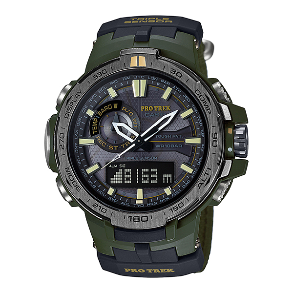 Casio Protrek นาฬิกาข้อมือสุภาพบุรุษ สายผ้า รุ่น PRW-6000sg-3DR