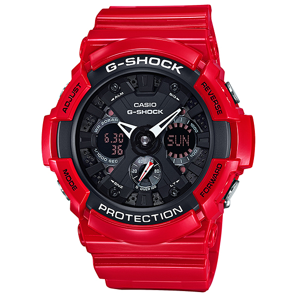 Casio G-shock Limited Edition นาฬิกาสำหรับผู้ชาย สายยาง รุ่น GA-201RD-4ADR
