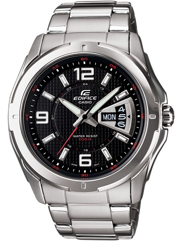 Casio Edifice นาฬิกาข้อมือชาย สายสแตนเลส รุ่น EF-129D-1AV - Silver