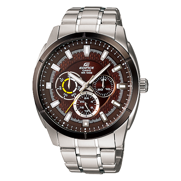 Casio Edifice นาฬิกาข้อมือชาย สายสแตนเลส รุ่น EFR-327D-5AV - Silver