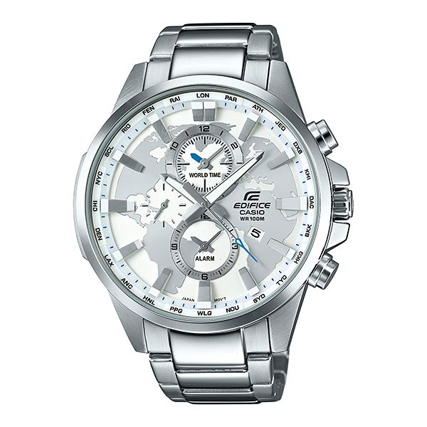 Casio Edifice นาฬิกาข้อมือชาย สายสแตนเลส รุ่น EFR-303D-7AV - Silver