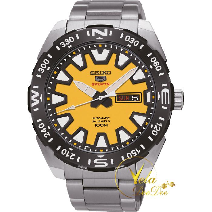 Seiko 5 Sport Automatic นาฬิกาข้อมือผู้ชาย สายสแตนเลส รุ่น SRP745K1