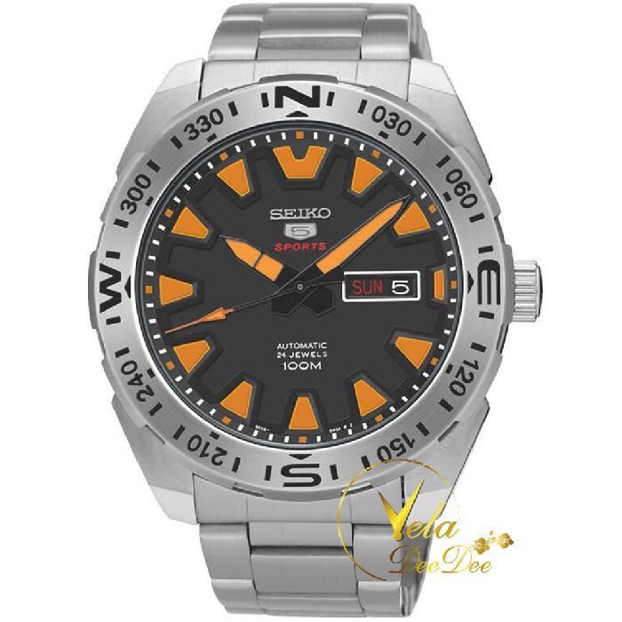 Seiko 5 Sport Automatic นาฬิกาข้อมือผู้ชาย สายสแตนเลส รุ่น SRP741K2