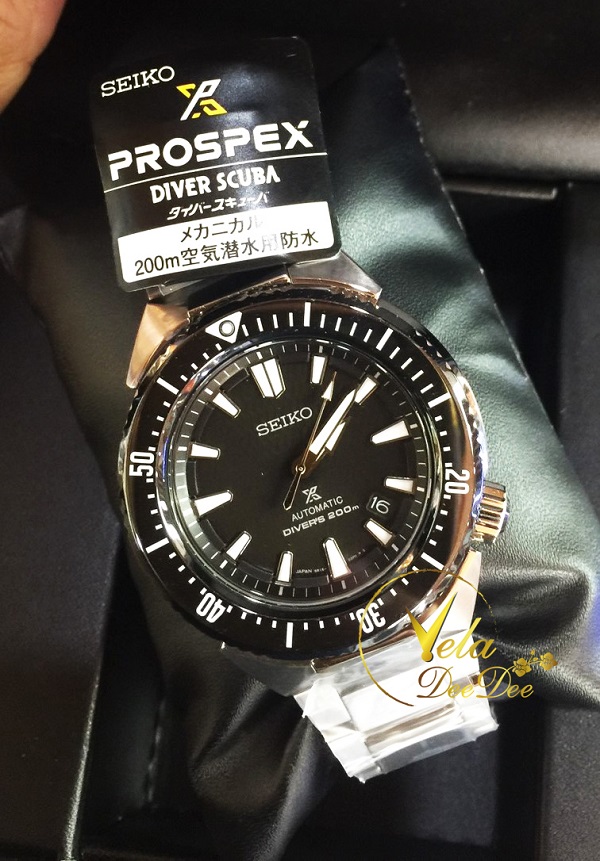 SEIKO Sapphire Crystal (นาฬิกา ไซโก้) นาฬิกาข้อมือ รุ่น Prospex Diver Sport Automatic MADE IN JAPAN  SBDC039 (สีดำ)