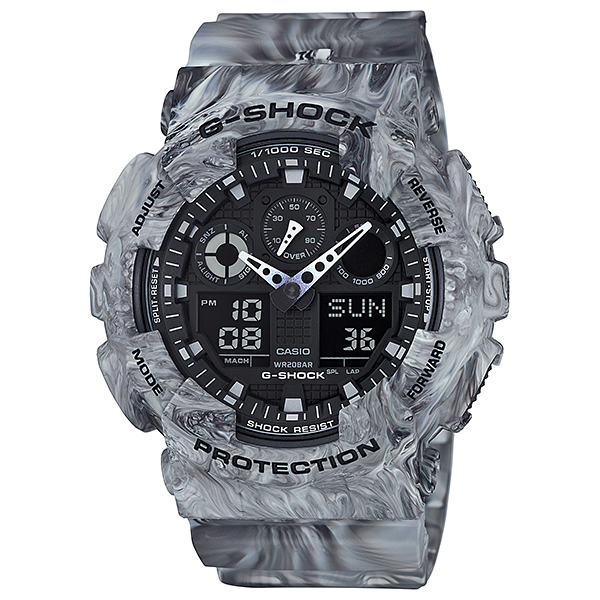 Casio G-shock นาฬิกาข้อมือชาย สายยางเรซิ้น รุ่น GA-100MM-8ADR Limited Edition