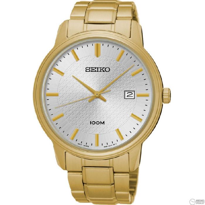 SEIKO Neo Classic นาฬิกาข้อมือผู้ชาย สายสแตนเลส รุ่น SUR198P1 - สีทอง