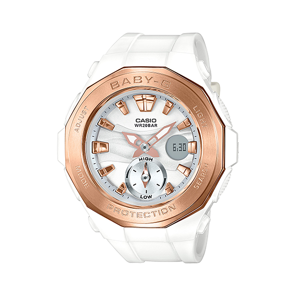 Casio Baby-G นาฬิกาข้อมือผู้หญิง สายเรซิ่น รุ่น BGA-220G-7ADR 